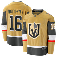 Vegas Golden Knights Pavel Dorofeyev Gold Premier Breakaway Player Jersey