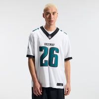 Philadelphia Eagles Saquon Barkley White Stitched Limited Jersey