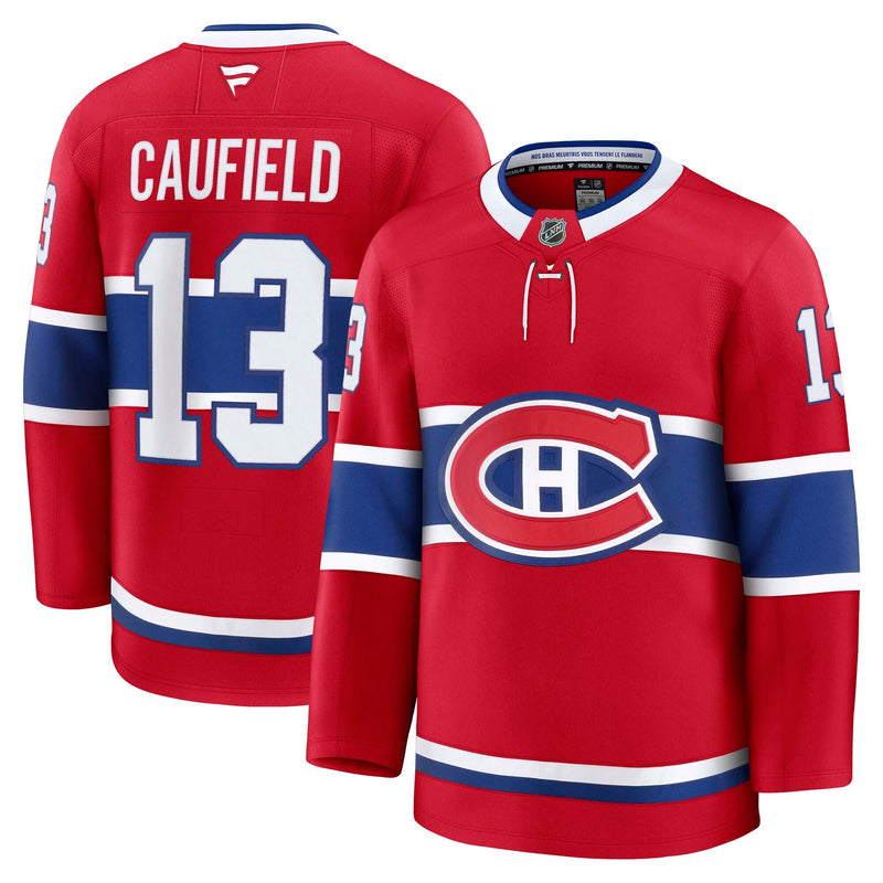 Montreal Canadiens Cole Caufield Red Home Premium Jersey