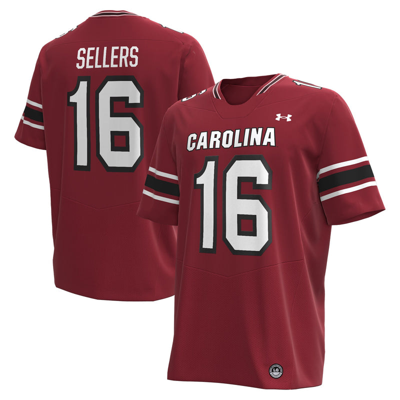 LaNorris Sellers South Carolina Gamecocks NIL Football Replica Player Jersey - Garnet