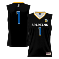 #1 San Jose State Spartans Lightweight Basketball Jersey - Black