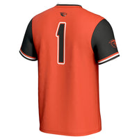 #1 Oregon State Beavers Softball Fashion Jersey - Orange