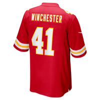 Kansas City Chiefs James Winchester Red Game Jersey