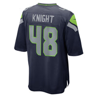 Seattle Seahawks Tyrice Knight College Navy Game Jersey