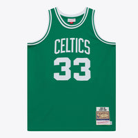 Boston Celtics Larry Bird 1985 Authentic Road Jersey - Kelly Green