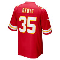Kansas City Chiefs Christian Okoye Red Game Retired Player Jersey