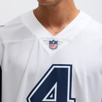Dallas Cowboys Dak Prescott White Color Rush Limited Jersey