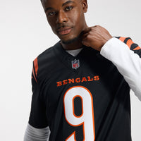Cincinnati Bengals Joe Burrow Black Team Stitched Limited Jersey