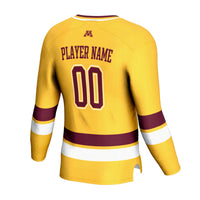Minnesota Golden Gophers NIL Pick-A-Player Hockey Lightweight Jersey - Gold