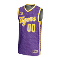 LSU Tigers NIL Pick-A-Player Basketball Highlight Print Lightweight Jersey - Purple