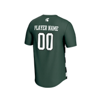 Michigan State Spartans Collegiate Soccer NIL Pick-A-Player Fashion Jersey - Green/Black