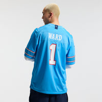Tennessee Titans Cameron Ward Light Blue Game Jersey