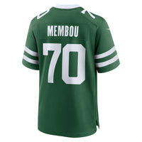 New York Jets Armand Membou Green Team Game Jersey