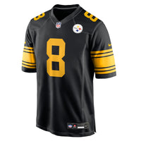 Pittsburgh Steelers Aaron Rodgers Black Alternate Game Jersey