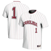 #1 South Carolina Gamecocks Lightweight Softball Jersey - White