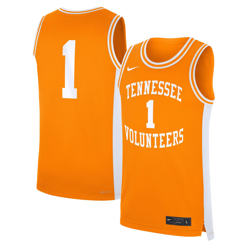 #1 Tennessee Orange Tennessee Volunteers Road Replica Jersey