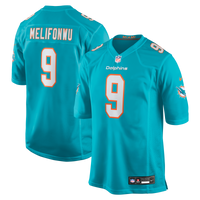 Miami Dolphins Ifeatu Melifonwu Aqua Team Game Jersey