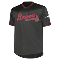 Atlanta Braves Charcoal Big & Tall Pop Fashion Jersey