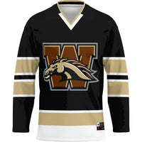 Western Michigan Broncos Hockey Jersey - Black