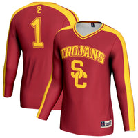 USC Trojans #1 Lightweight Volleyball Fashion Jersey - Cardinal