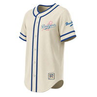 Los Angeles Dodgers Natural Throwback Fashion Jersey