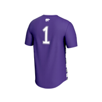 #1 Kansas State Wildcats Lightweight Soccer Fashion Jersey - Purple