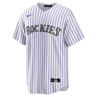Colorado Rockies White #1 Dad Home Replica Jersey
