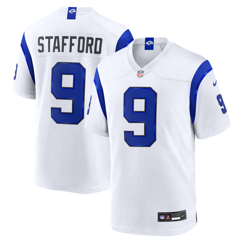 Los Angeles Rams Matthew Stafford Fearsome White Game Jersey