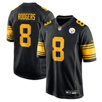 Pittsburgh Steelers Aaron Rodgers Black Alternate Game Jersey