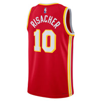 Atlanta Hawks Icon Swingman Jersey - Red - Zaccharie Risacher