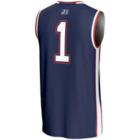 #1 Jackson State Tigers Lightweight Basketball Jersey - Navy
