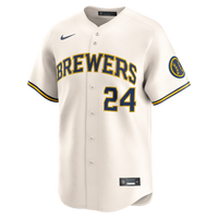Milwaukee Brewers William Contreras Cream Home Limited Player Jersey