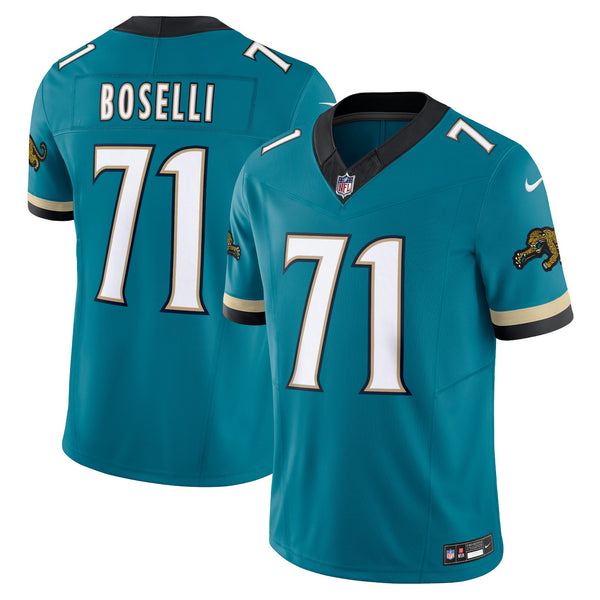 Jacksonville Jaguars Tony Boselli Teal Prowler Throwback Limited Retired Player Jersey