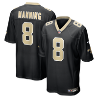 New Orleans Saints Archie Manning Black Game Retired Player Jersey