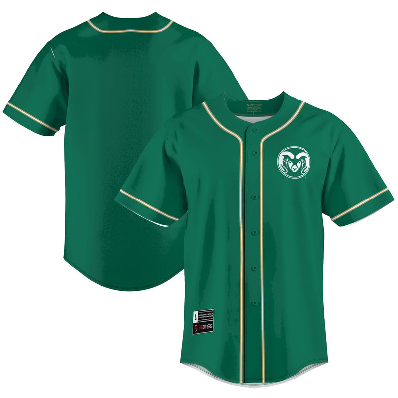 Colorado State Rams Lightweight Baseball Jersey - Green