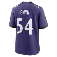 Baltimore Ravens Jovaughn Gwyn Purple Team Game Jersey