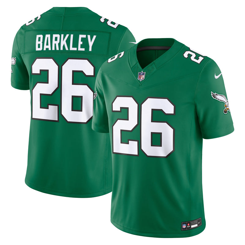 Philadelphia Eagles Saquon Barkley Kelly Green Alternate Stitched Limited Jersey