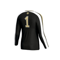 Army Black Knights #1 Lightweight Volleyball Fashion Jersey - Black