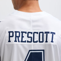 Dallas Cowboys Dak Prescott White Color Rush Limited Jersey