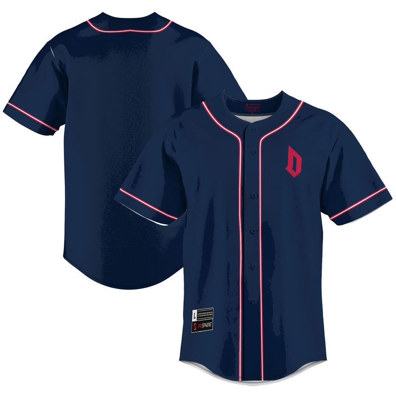 Duquesne Dukes Lightweight Baseball Jersey - Blue