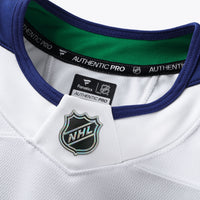 Vancouver Canucks White Away Authentic Pro Jersey