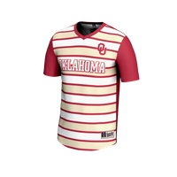 #1 Oklahoma Sooners Lightweight Soccer Fashion Jersey - Crimson