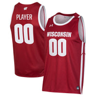 Wisconsin Badgers Pick-A-Player NIL Basketball Jersey - Red