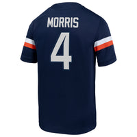 Chandler Morris Virginia Cavaliers Home NIL Football Game Jersey - Navy