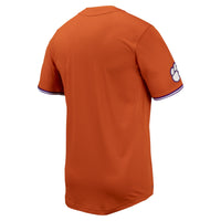 Orange Clemson Tigers Replica Full-Button Baseball Jersey