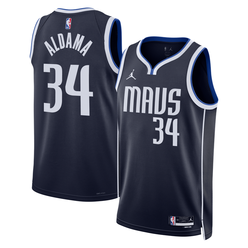 Dallas Mavericks Statement Edition Swingman Jersey - Navy - Santi Aldama