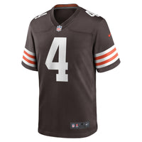 Cleveland Browns Deshaun Watson Brown Game Jersey