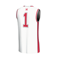 #1 Miami University RedHawks Lightweight Collegiate Basketball Fashion Jersey - White