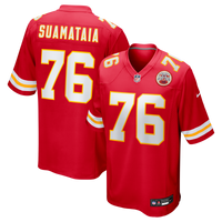 Kansas City Chiefs Kingsley Suamataia Red Game Jersey
