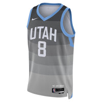 Utah Jazz 2025/26 City Edition Swingman Jersey - Gray - Isaiah Collier